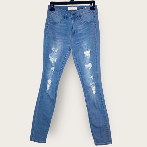 Pacsun Light Wash Blue Stretch Denim Skinny Jeggings Women's Size 27 Exc Cond - Picture 2 of 9